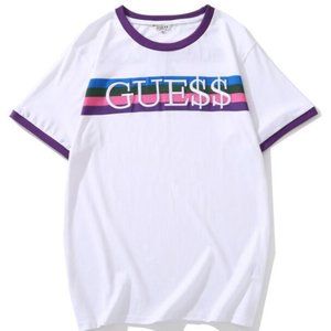 Guess ASAP Rocky Purple Ringer T Shirt XL